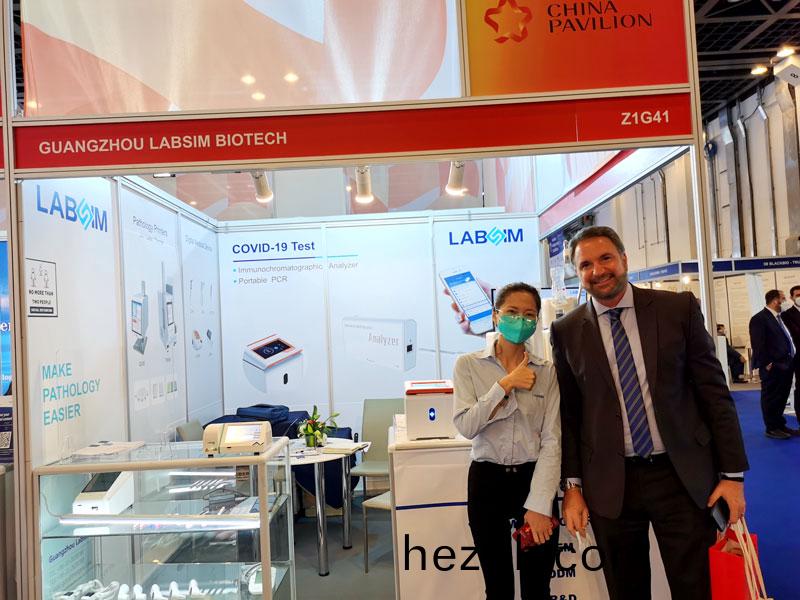 【展(zhan)會(hui)迴(hui)顧(gu)】藍勃生(sheng)物(wu)精(jing)綵亮相(xiang)2022 MEDLAB Middle East
